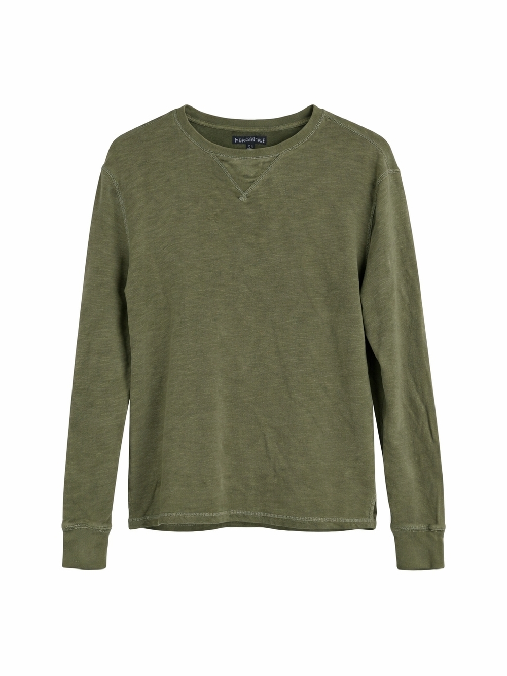 100% Cotton J.Crew Mercantile Olive Green Long Sleeve Crewneck Sweatshirt Small